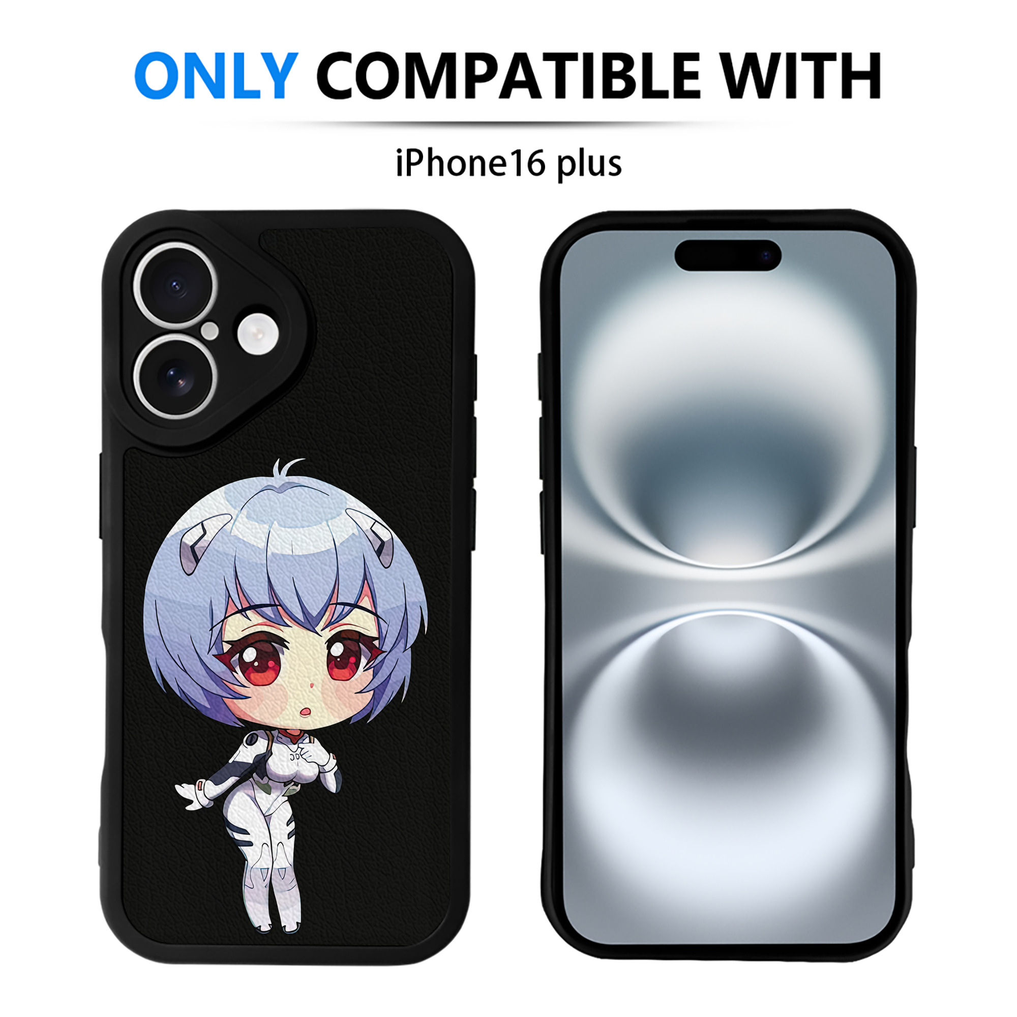 （画像用） EVA 新世紀エヴァンゲリオン 【iPhone 16シリーズ対応】シリコンスマホケース（レザー調） 材質：シリコン
